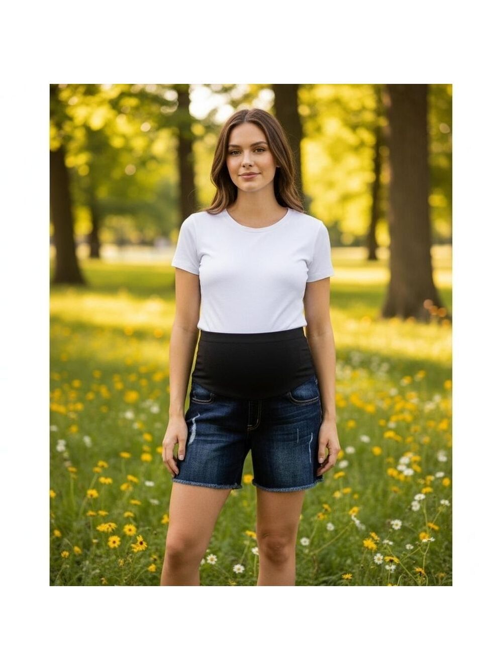 Just Black Maternity Shorts Size 27